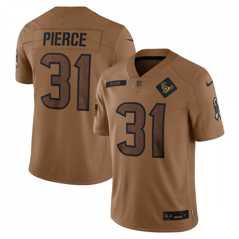 Dameon Pierce Houston Texans Nike 2023 Salute To Service Limited Jersey - Brown-GridironStore